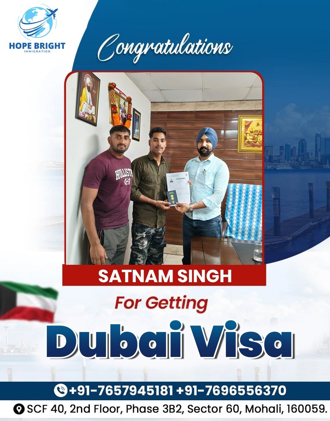 Client Testimonial & Visa Approval
